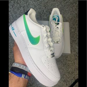 Air Force 1 Green Strike Aquamarine 7Y/ Womens 9